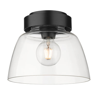 Golden Lighting Remy 1-light Flush Mount in Matte Black - - Golden Lighting