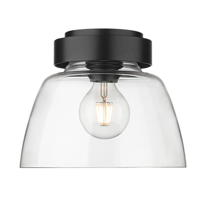 Golden Lighting Remy 1-light Flush Mount in Matte Black - - Golden Lighting