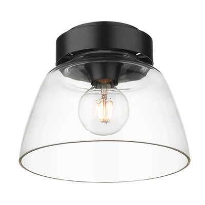 Golden Lighting Remy 1-light Flush Mount in Matte Black - - Golden Lighting