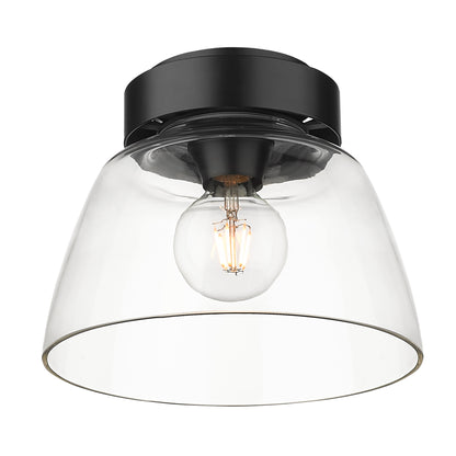 Golden Lighting Remy 1-light Flush Mount in Matte Black - - Golden Lighting