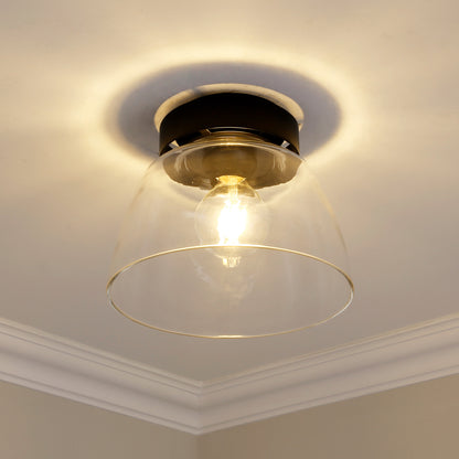 Golden Lighting Remy 1-light Flush Mount in Matte Black - - Golden Lighting