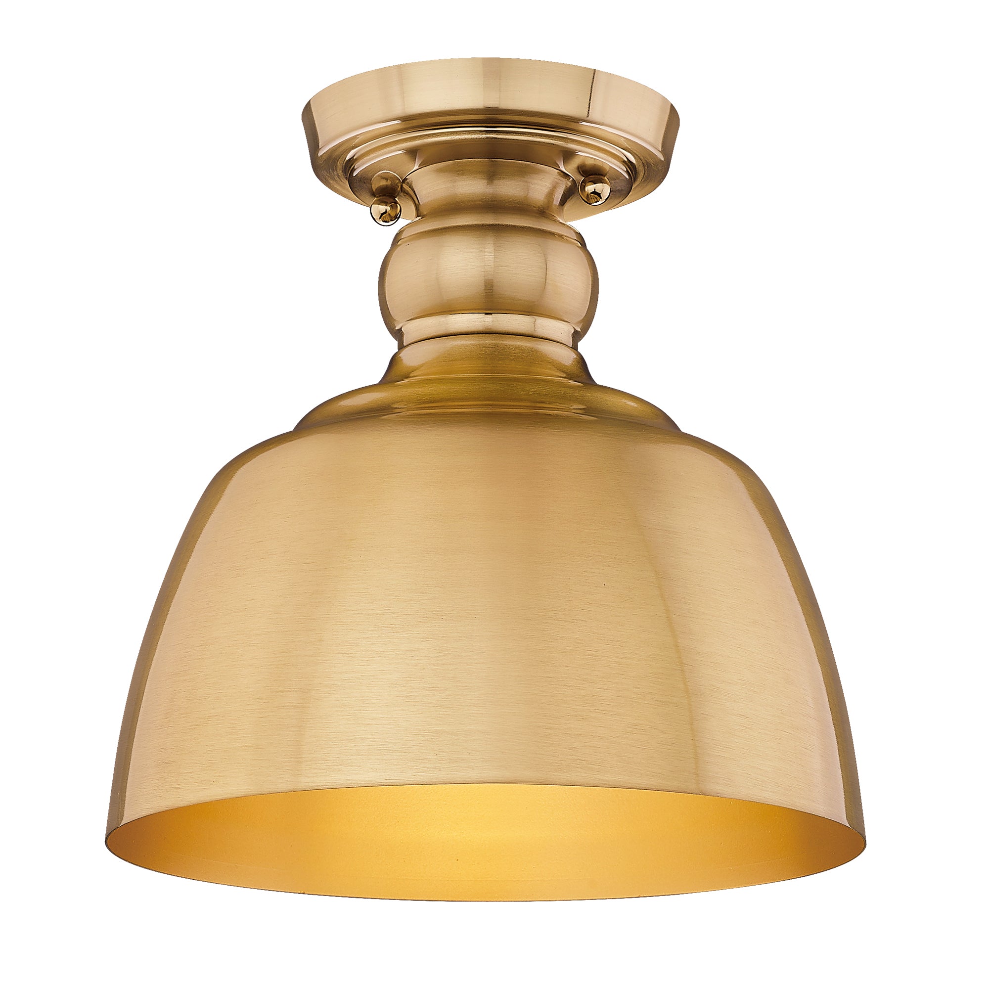 Holmes 1-light Flush Mount in Modern Brushed Gold