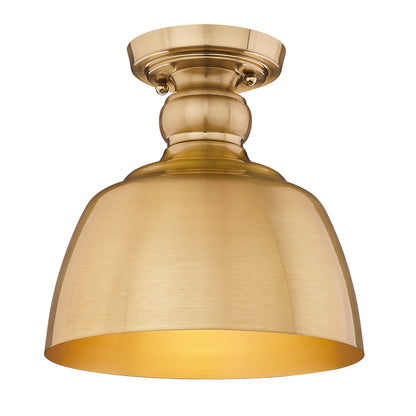 Holmes 1-light Flush Mount in Modern Brushed Gold