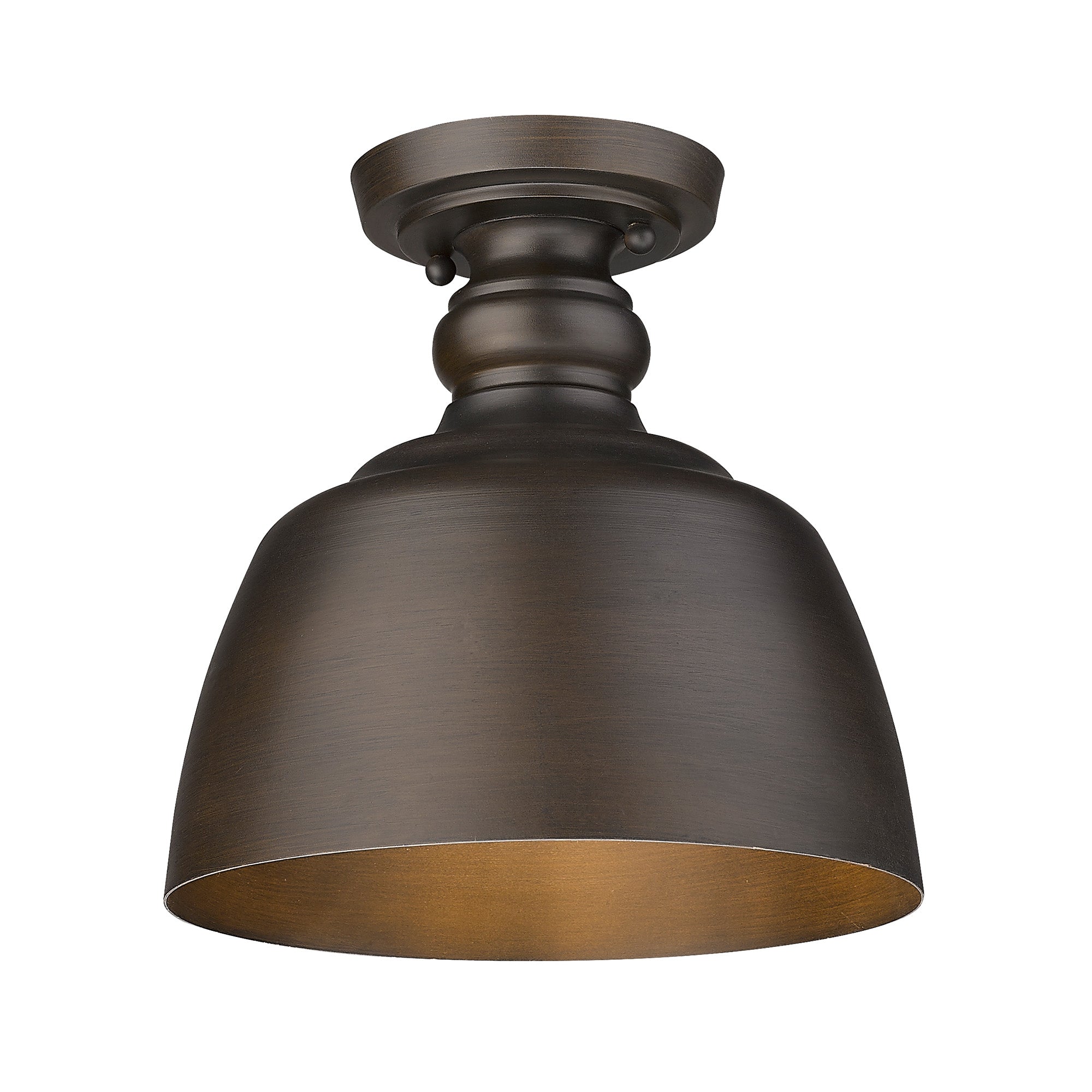 Holmes 1-light Flush Mount in Rubbed Bronze