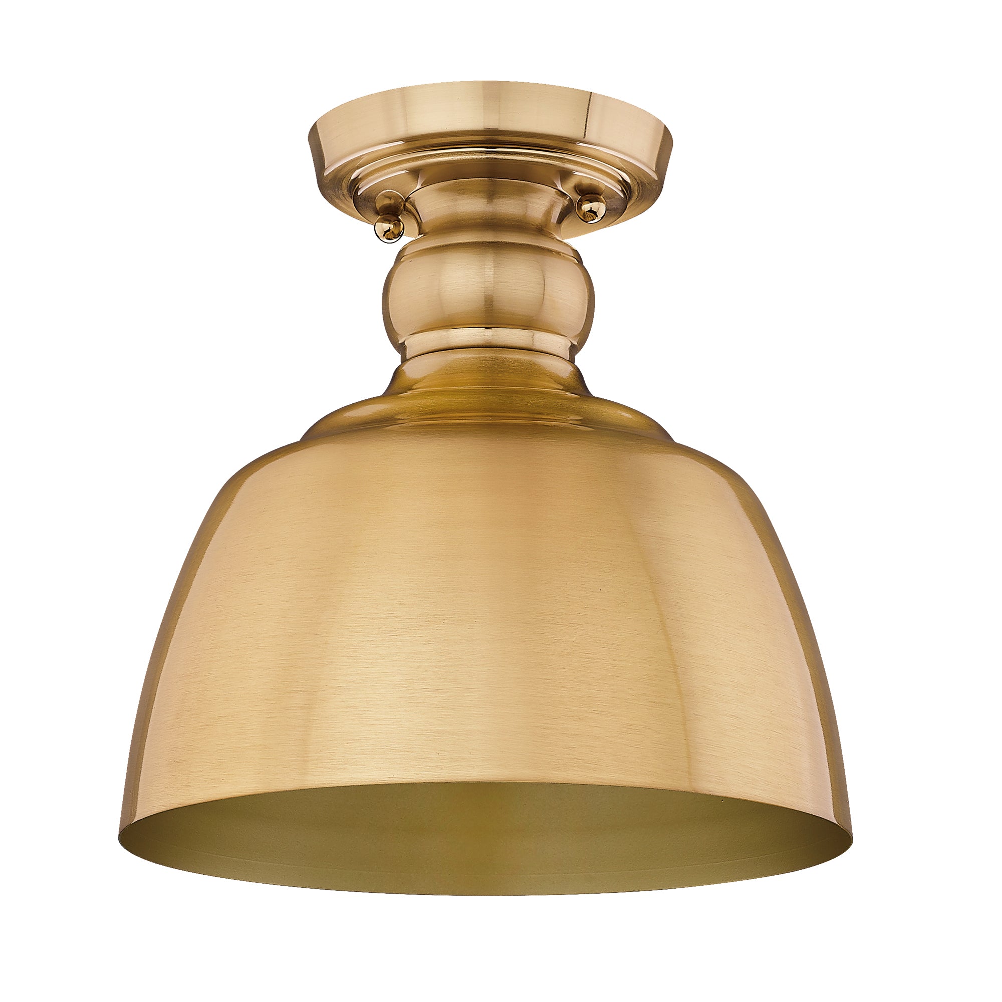 Holmes MBG Flush Mount in Modern Brushed Gold - - Golden Lighting
