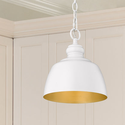 Holmes 1-light Pendant in Matte White