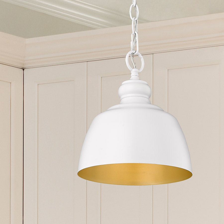 Holmes 1-light Pendant in Matte White