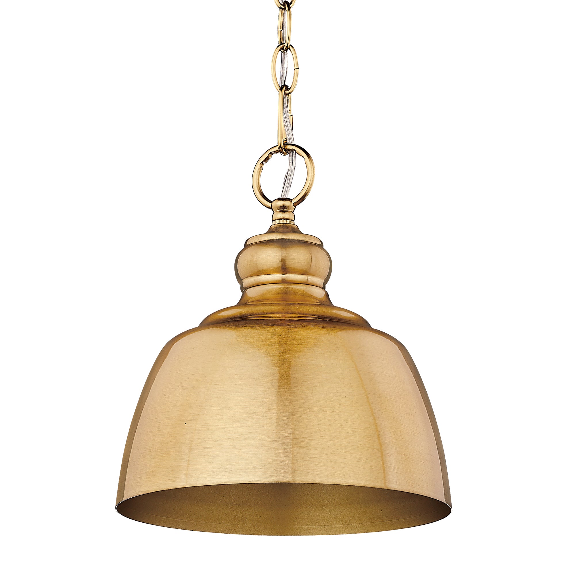 Holmes MBG Mini Pendant in Modern Brushed Gold - - Golden Lighting