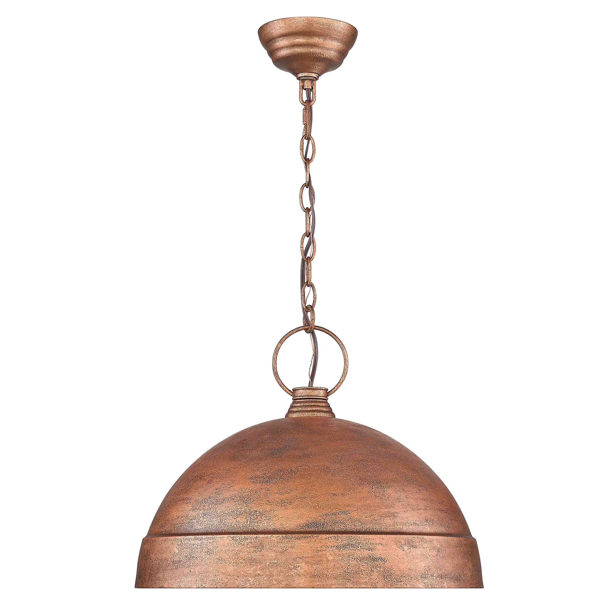 Golden Lighting Lincoln 1-light Pendant in Vintage Copper - - Golden Lighting