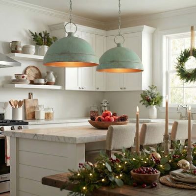 Golden Lighting Lincoln 1-light Pendant in Green Patina - - Golden Lighting