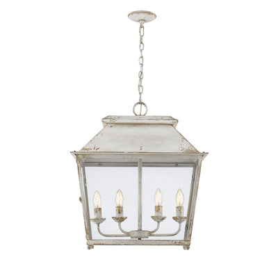Golden Lighting Abingdon 4-light Pendant in Antique Ivory - - Golden Lighting
