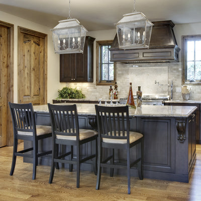 Golden Lighting Abingdon 4-light Pendant in Antique Ivory - - Golden Lighting
