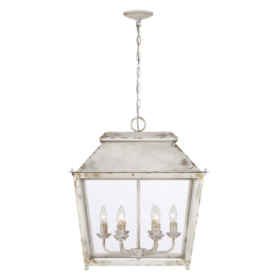 Golden Lighting Abingdon 6-light Pendant in Antique Ivory - - Golden Lighting