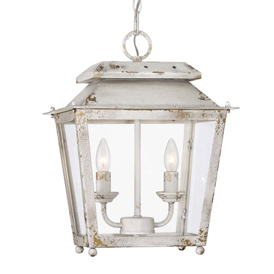 Golden Lighting Abingdon 2-light Pendant in Antique Ivory - Default Title - Golden Lighting