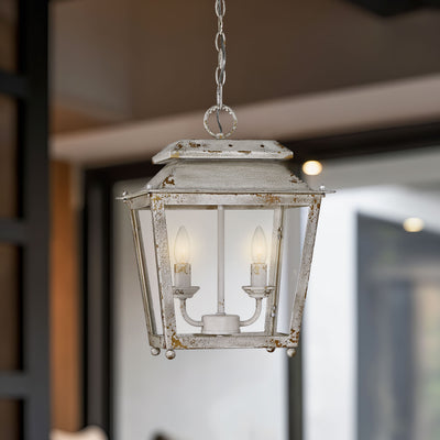 Golden Lighting Abingdon 2-light Pendant in Antique Ivory - - Golden Lighting