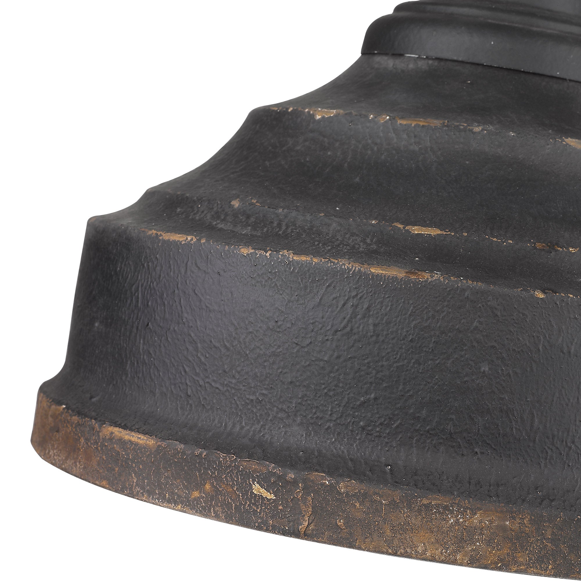 Golden Lighting Keating 3-light Pendant in Antique Black Iron - - Golden Lighting