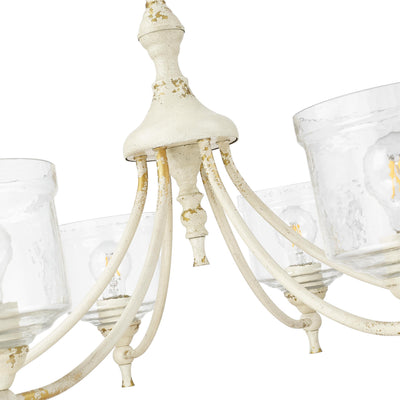 Golden Lighting Keating 6-light Chandelier in Antique Ivory - - Golden Lighting
