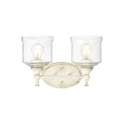 Golden Lighting Keating 2-light Vanity in Antique Ivory - - Golden Lighting