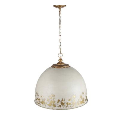Alison 5-light Pendant in Vintage Gold and Antique Ivory shade, alternate view - Golden Lighting