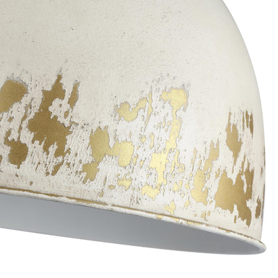 Golden Lighting Alison 5-light Pendant in Vintage Gold and Antique Ivory shade - - Golden Lighting