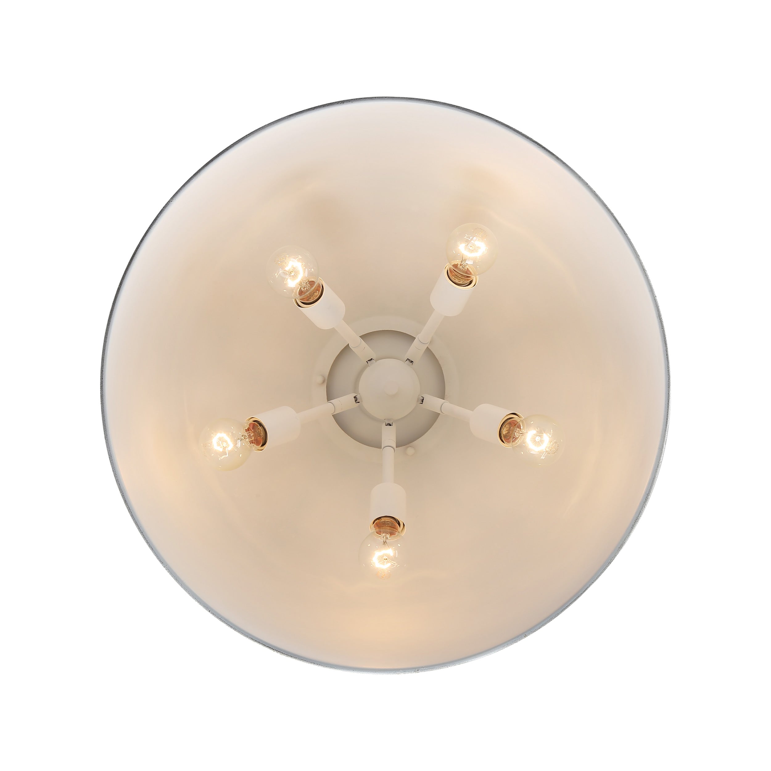 Golden Lighting Alison 5-light Pendant in Vintage Gold and Antique Teal shade