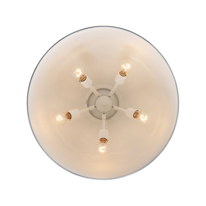 Golden Lighting Alison 5-light Pendant in Vintage Gold and Antique Teal shade
