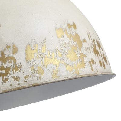 Golden Lighting Alison 8-light Pendant in Vintage Gold and Antique Ivory shade - - Golden Lighting