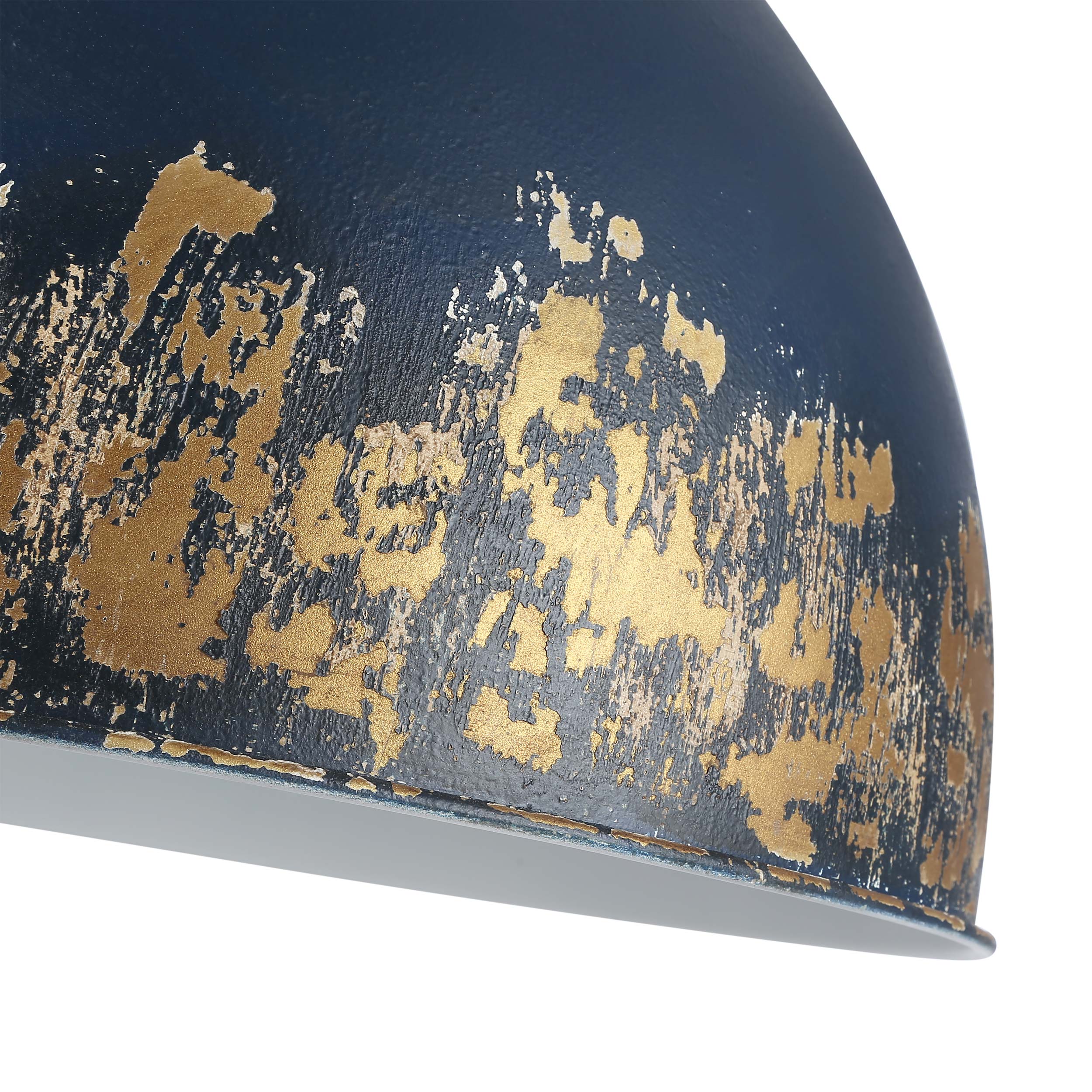 Golden Lighting Alison 8-light Pendant in Vintage Gold and Antique Matte Navy shade - - Golden Lighting