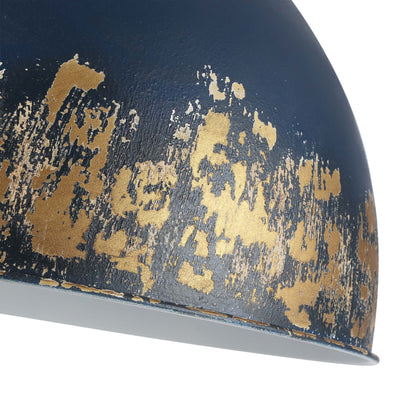 Golden Lighting Alison 8-light Pendant in Vintage Gold and Antique Matte Navy shade - - Golden Lighting