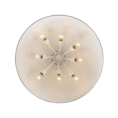 Golden Lighting Alison 8-light Pendant in Vintage Gold and Antique Matte Navy shade - Default Title - Golden Lighting