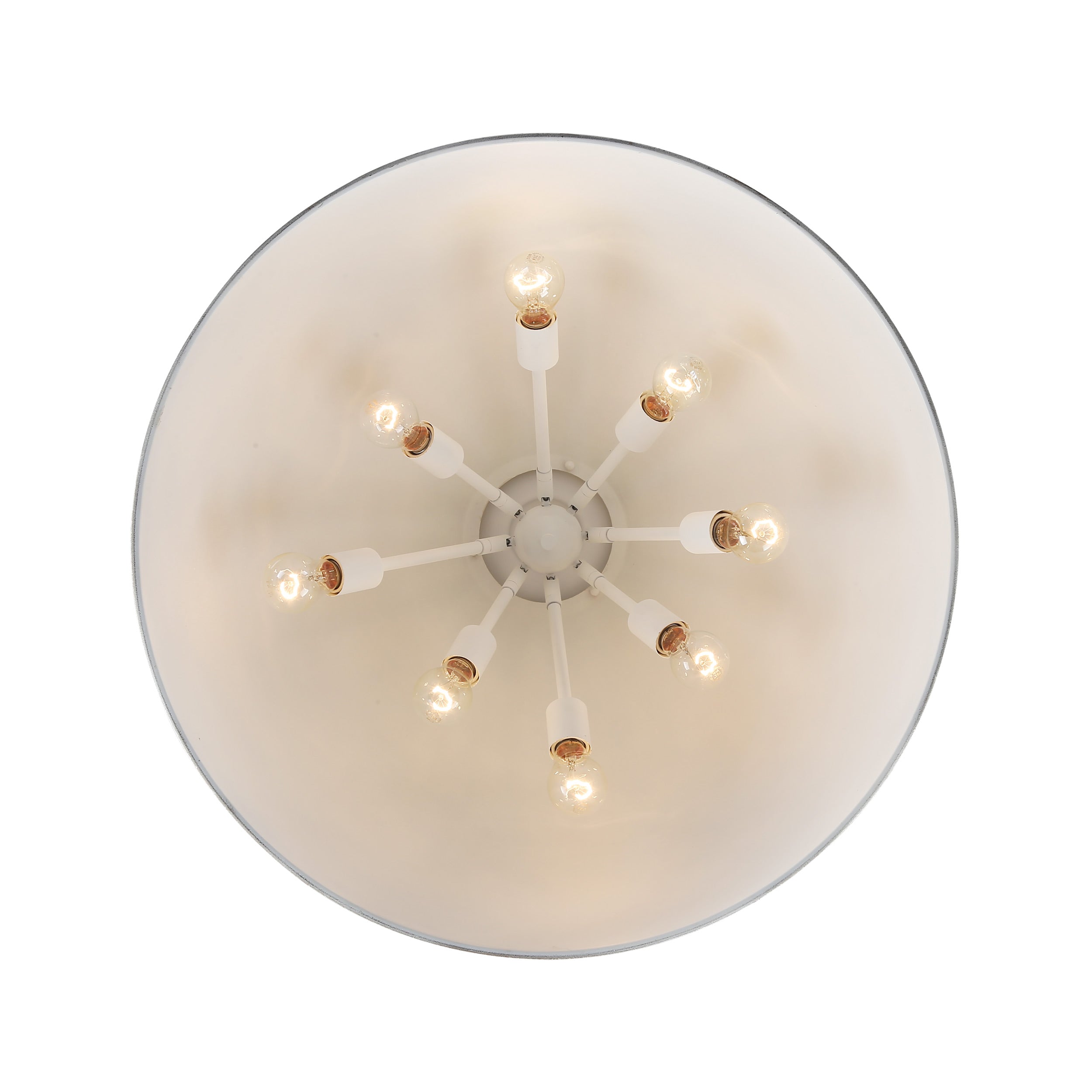 Golden Lighting Alison 8-light Pendant in Vintage Gold and Antique Teal shade