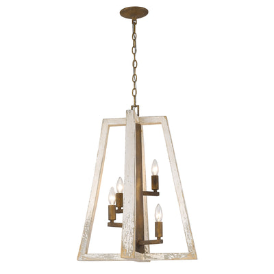 Pilar 4-light Pendant in Burnished Chestnut