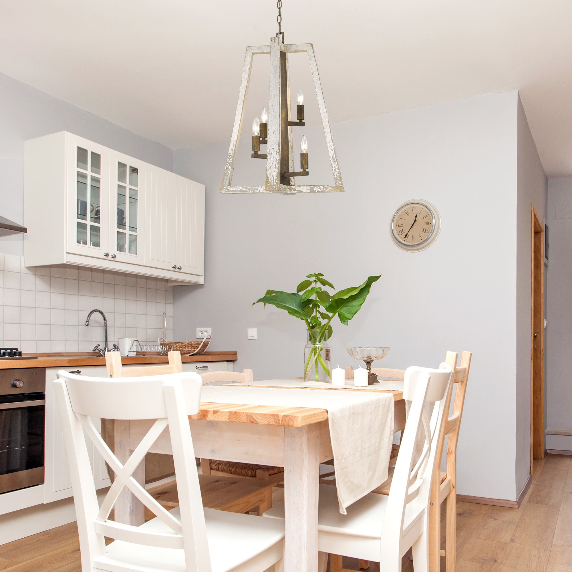 Pilar 4-light Pendant in Burnished Chestnut