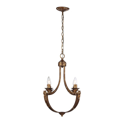 Victoria 4-light Chandelier in Heirloom Gold