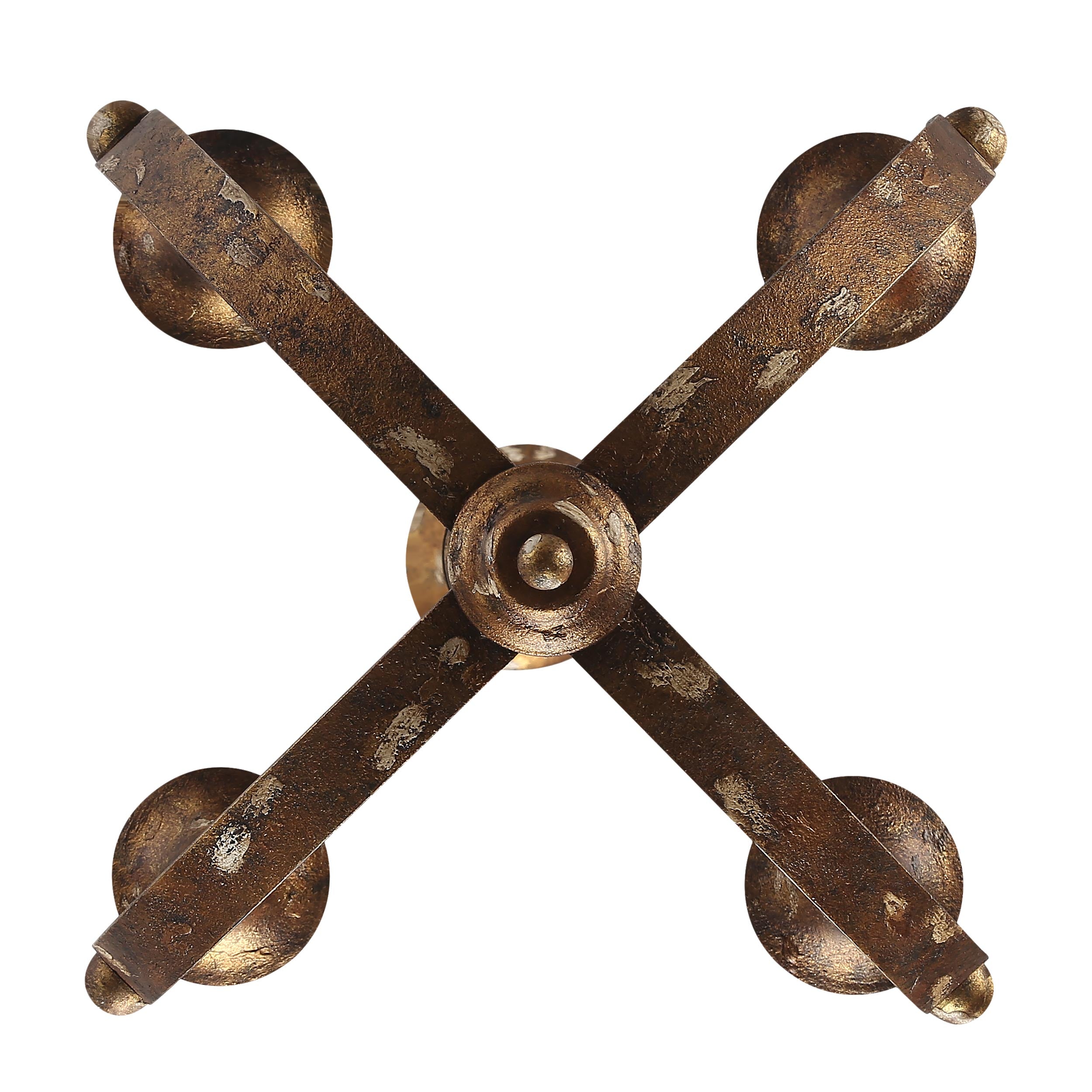 Victoria 4-light Chandelier in Heirloom Gold