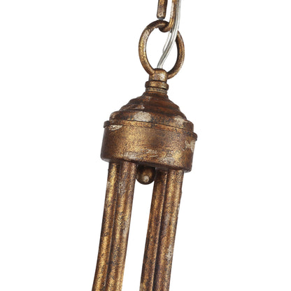 Victoria 4-light Chandelier in Heirloom Gold