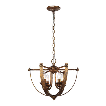 Victoria 4-light Pendant in Heirloom Gold