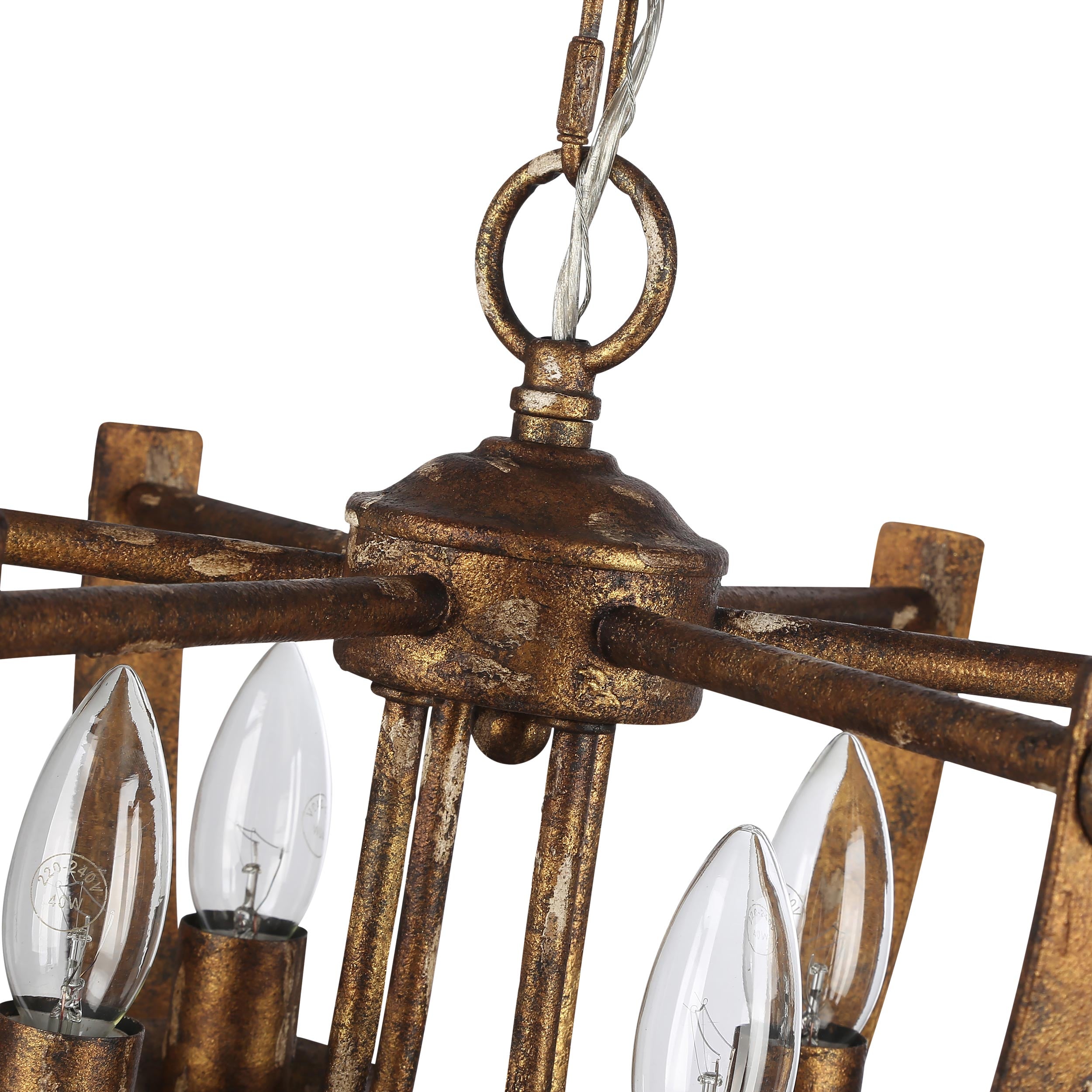 Victoria 4-light Pendant in Heirloom Gold