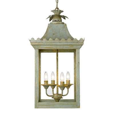 Golden Lighting Finley 4-light Pendant in Vintage Sage - - Golden Lighting