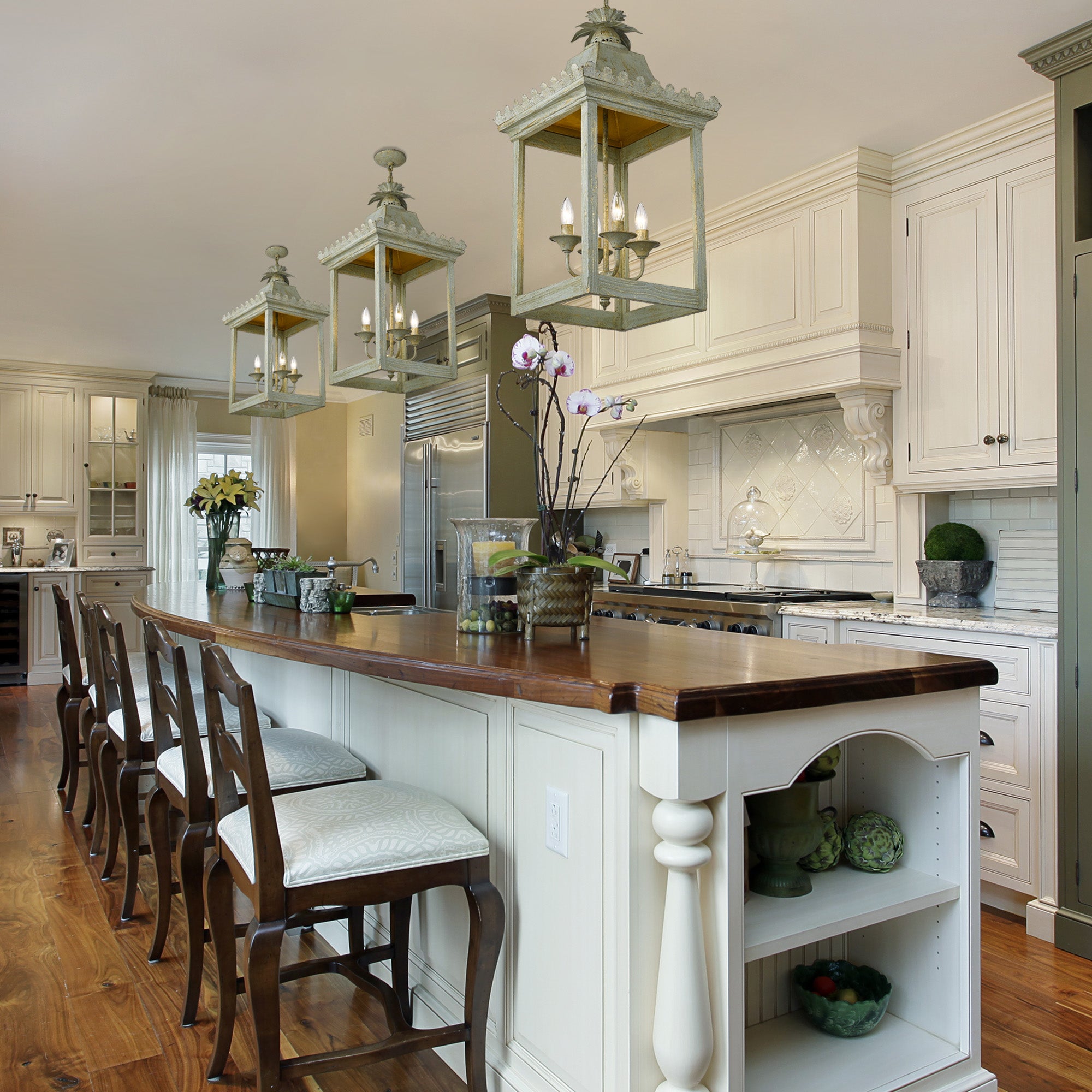 Finley 4-Light Pendant in Vintage Sage - Default Title - Golden Lighting