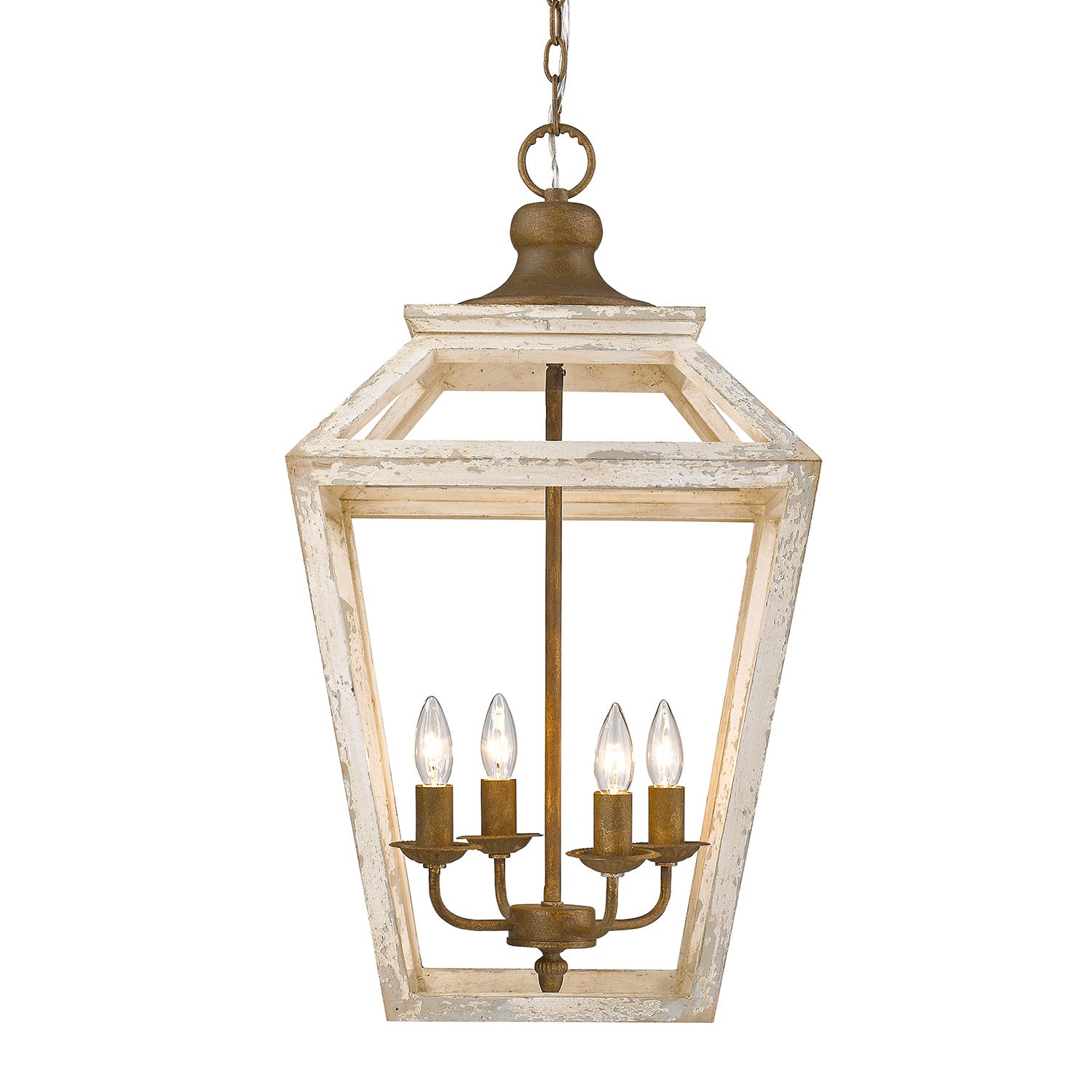 Haiden 4-Light Pendant in Burnished Chestnut - - Golden Lighting