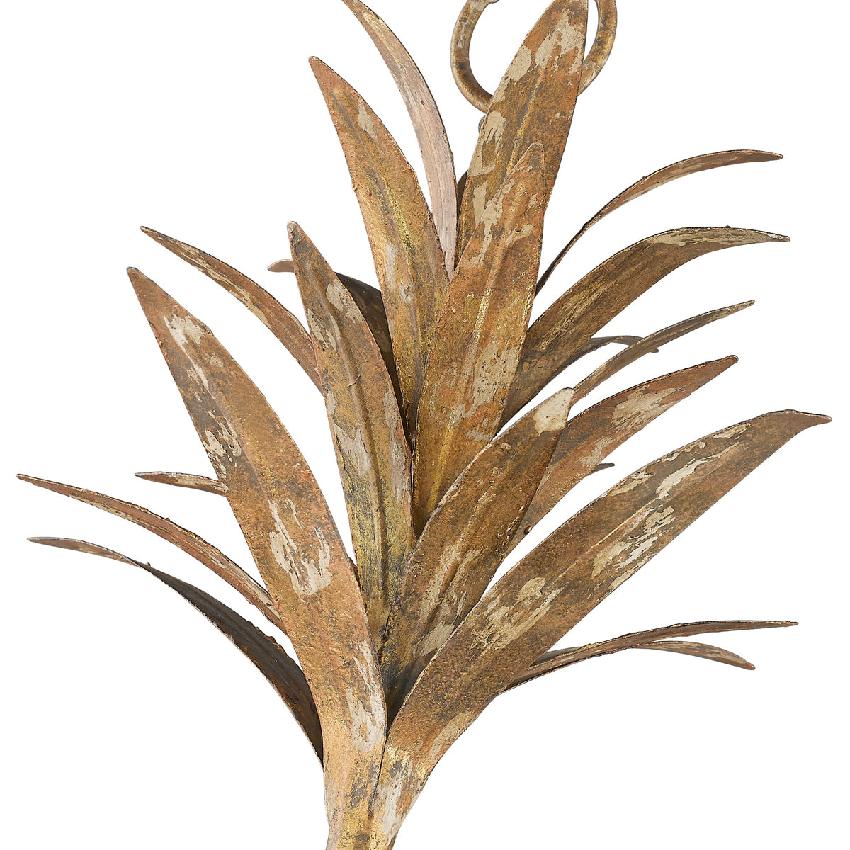 Lillianne 6-light Chandelier in Heirloom Gold detail view - Golden Lighting