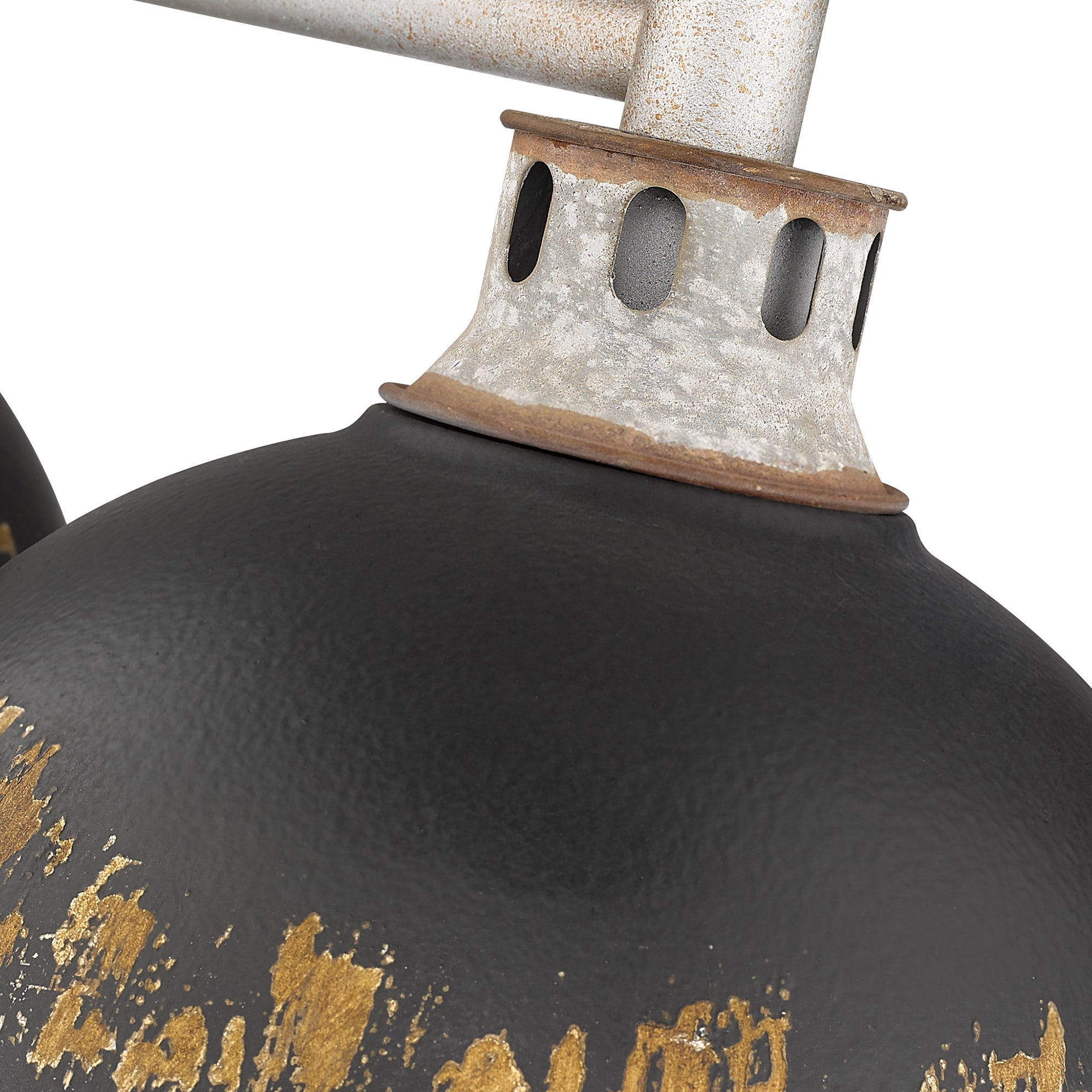 Golden Lighting Kinsley 3-light Island Light in Antique Black Iron shade - - Golden Lighting