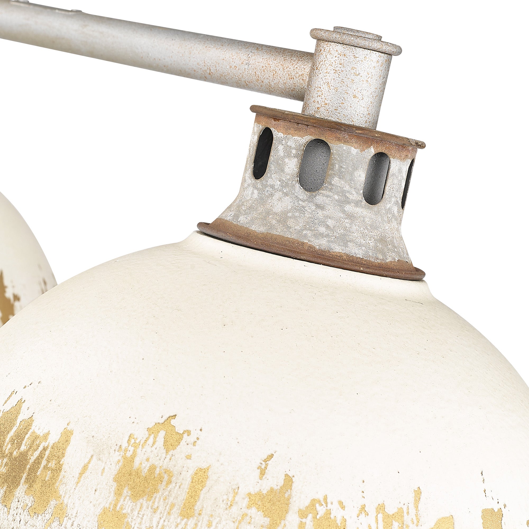 Golden Lighting Kinsley 3-light Island Light in Antique Ivory shade - - Golden Lighting