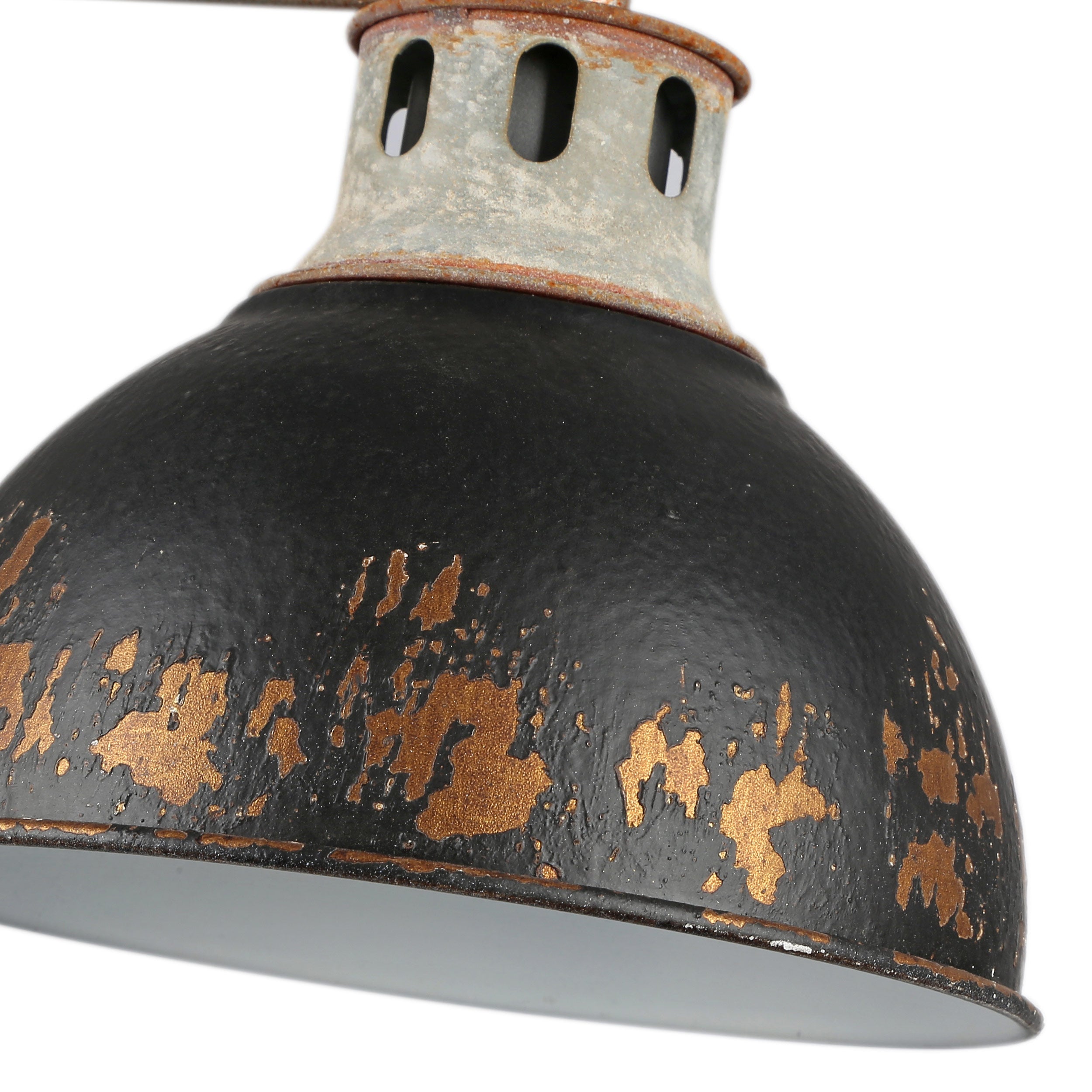 Golden Lighting Kinsley 4-light Vanity in Antique Black Iron shade - - Golden Lighting