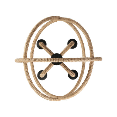 Marina 4-light Chandelier in Natural Black