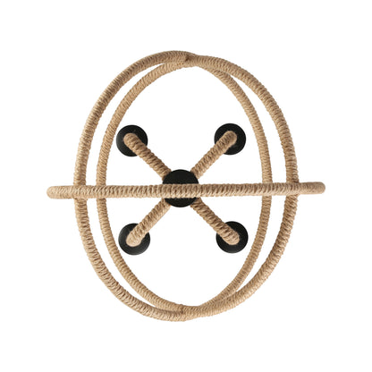 Marina 4-light Chandelier in Natural Black