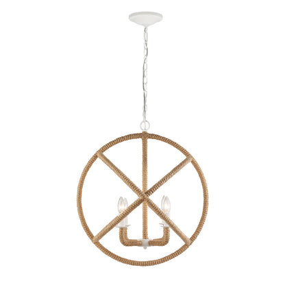 Marina 4-light Chandelier in Natural White