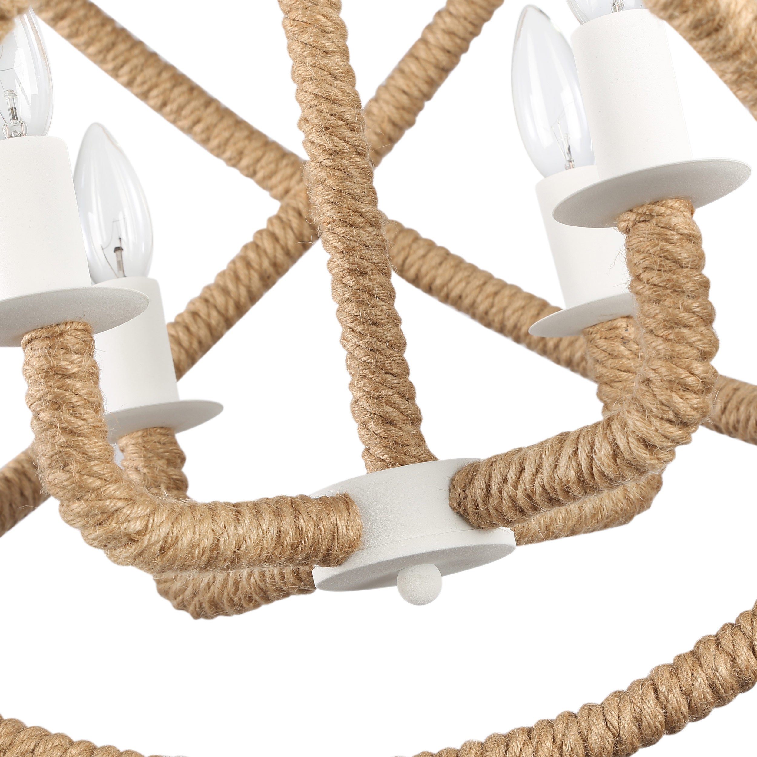 Marina 4-light Chandelier in Natural White