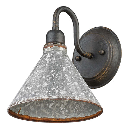 Jasper 1-light Wall Sconce in Antique Black Iron